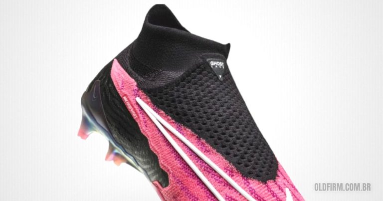 ghost-lace-Nike-Gripknit-Phantom-GX-Elite-FG-Rosa-Pink-Preto-Dynamic-Fit-DF-sem-cadarco-ghost-lace