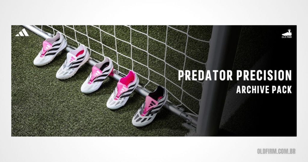 Chuteira-Adidas-Predator-Precision-campo-e-society-Branca-Preta-e-Rosa-banner-com-todos-modelos