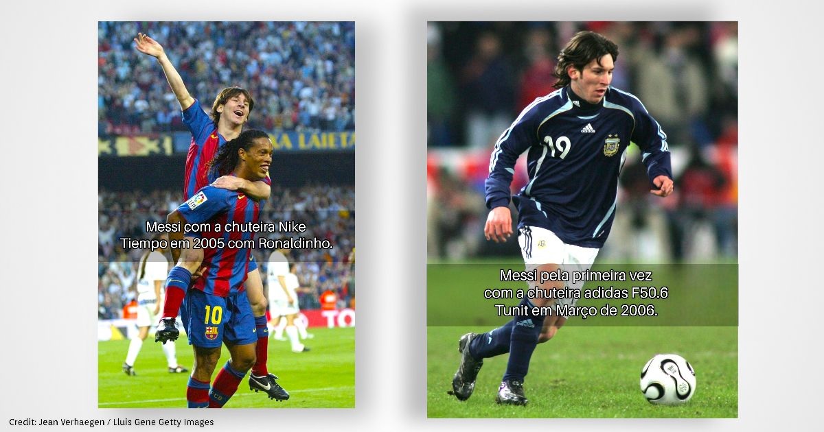 Messi-Ronaldinho-nike-tiempo-adidas-f50-tunit-2005-2006