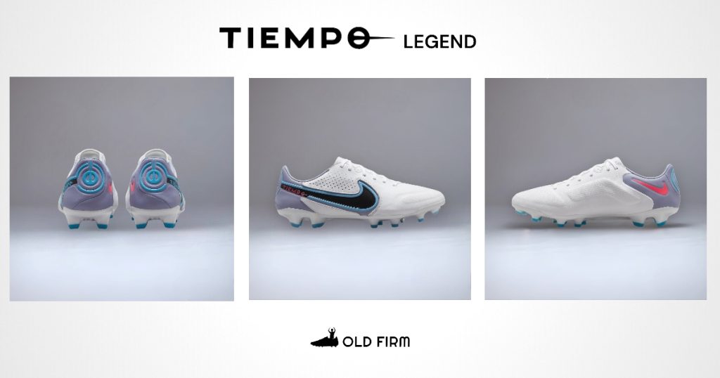 Nike-Tiempo-Legend-IX-FG-Branca-Azul-e-Rosa-blast-pack-janeiro-2023-3-fotos-calcanhar-e-lateral
