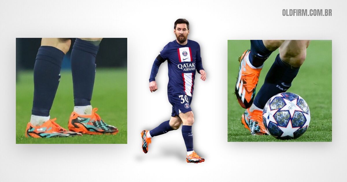 Messi-Chuteira-Adidas-X-Speedportal-FG-Lionel-Laranja