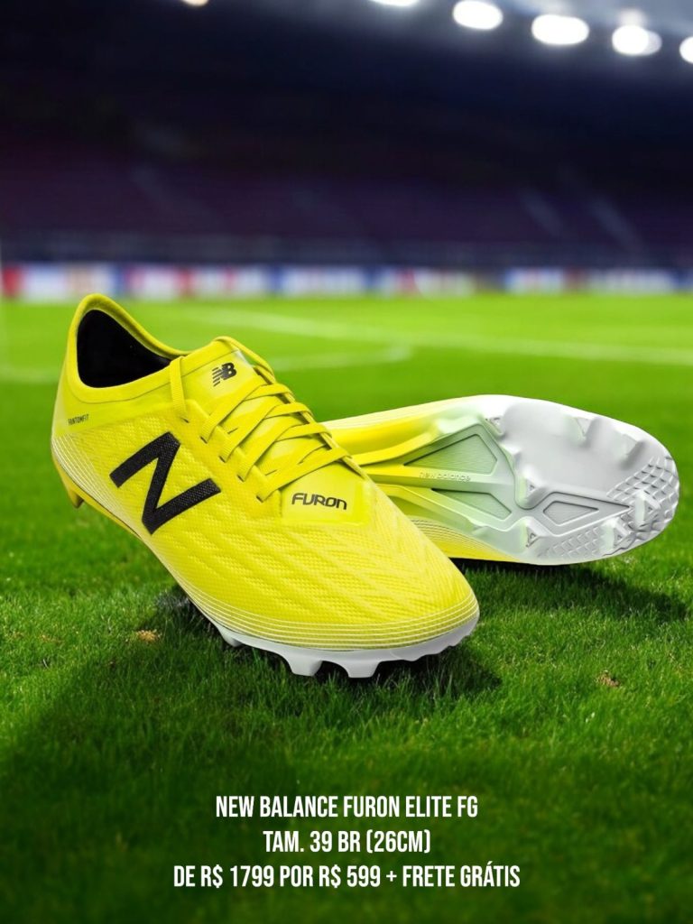 Chuteira New Balance Furon Pro Elite Fg Amarela - Tam. 39 BR