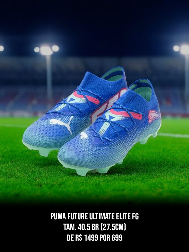 Chuteira Puma Future Ultimate Elite Fg Azul - Tam. 40.5 BR