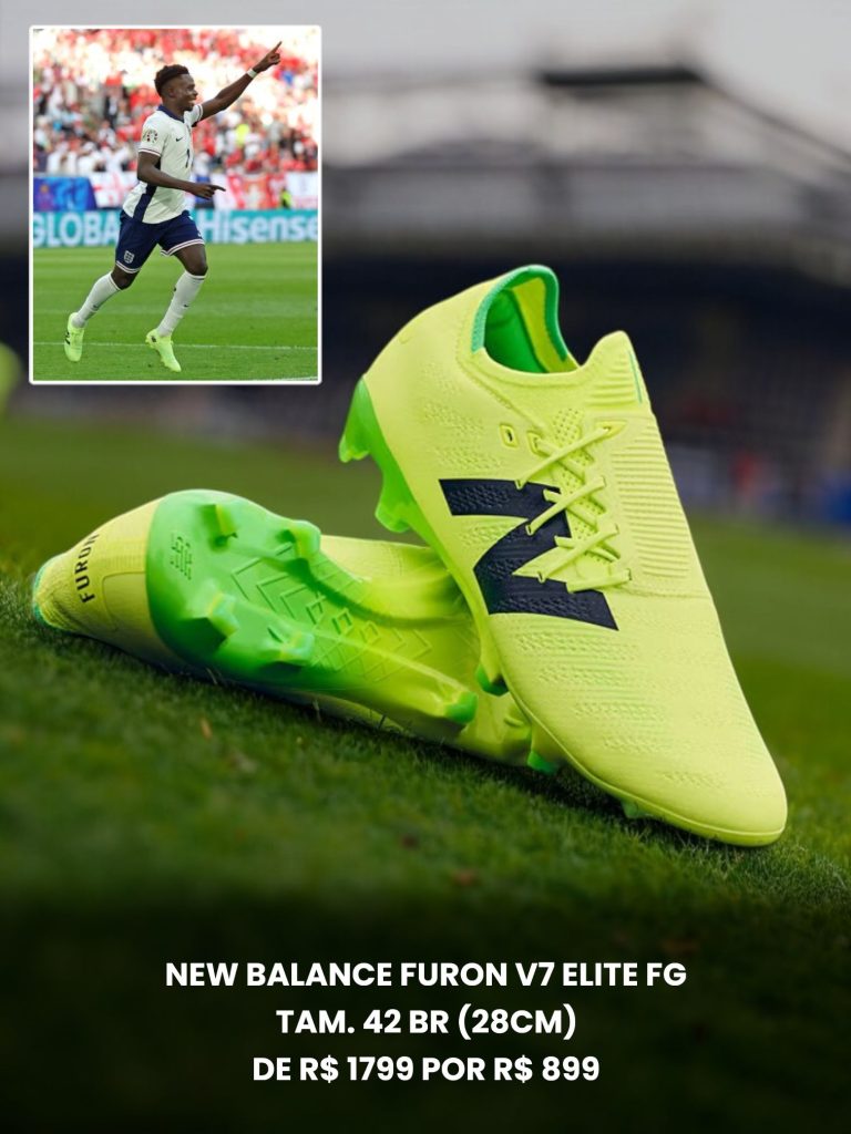 Chuteira-New-Balance-Furon-V7-Pro-FG-Amarela-Verde-Tamanho-42-BR