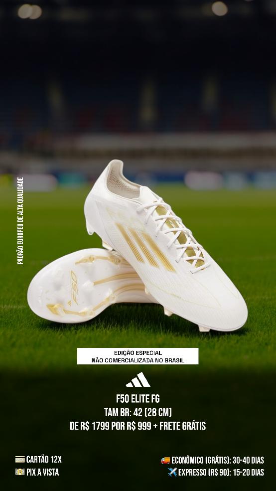 chuteira adidas f50 elite fg branca