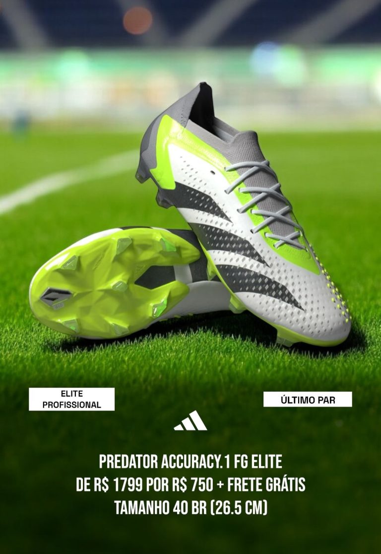 chuteira adidas predator accuracy.1 fg branca