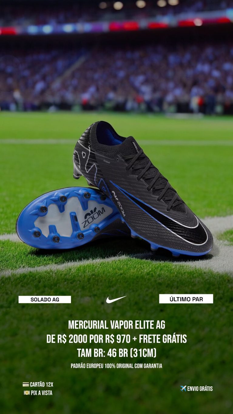 chuteiras nike mercurial vapor elite ag preta